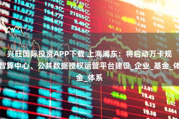 兴旺国际投资APP下载 上海浦东：将启动万卡规模智算中心、公共数据授权运营平台建设_企业_基金_体系