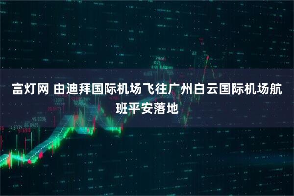 富灯网 由迪拜国际机场飞往广州白云国际机场航班平安落地